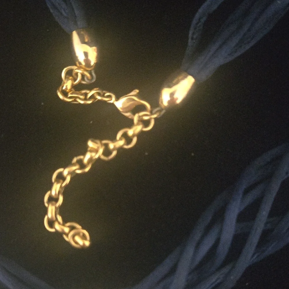 Frey Wille Blue and Gold Pendant Necklace - Picture 4 of 5
